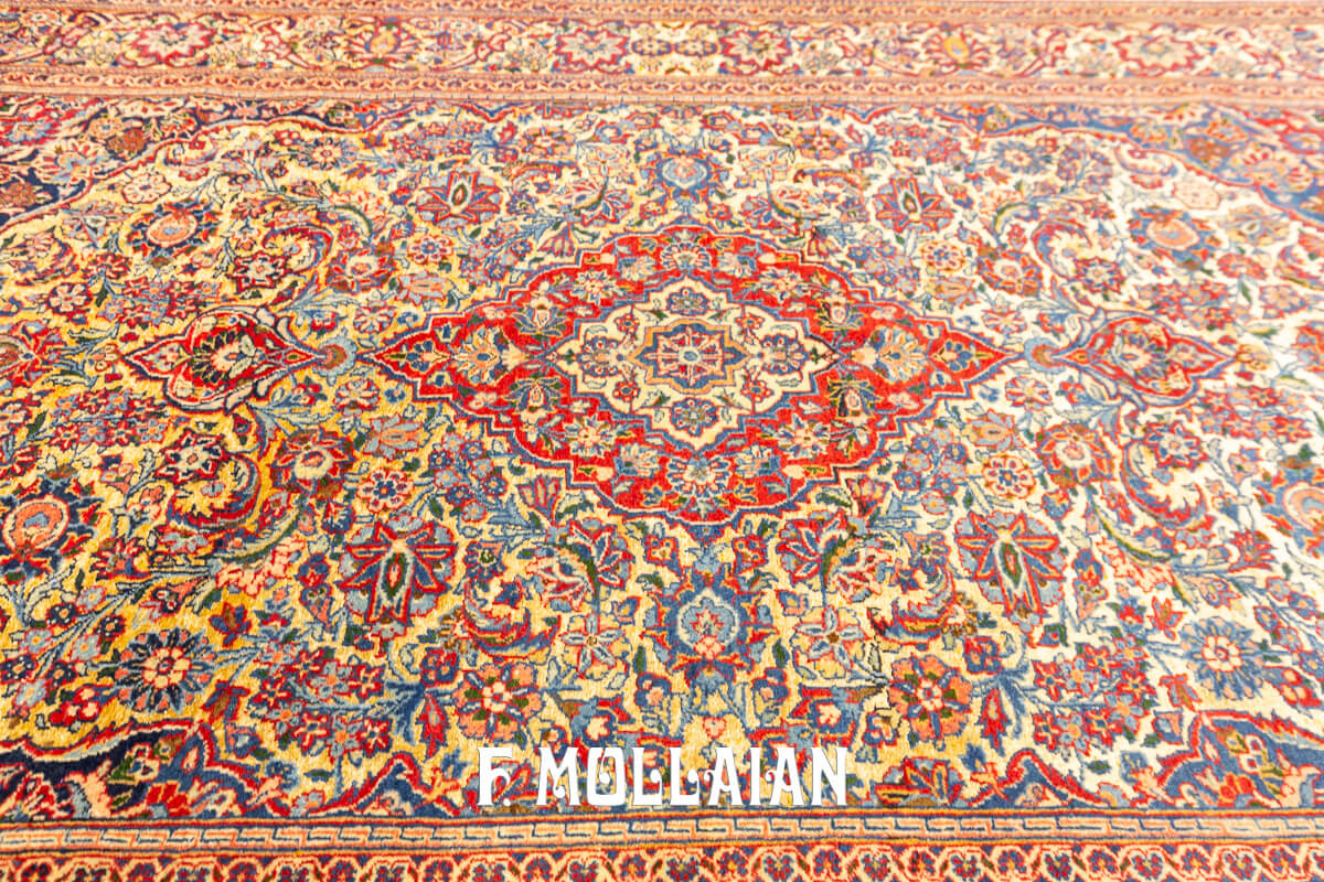 Kashan Rug Kurk Part Silk A. n°:430668